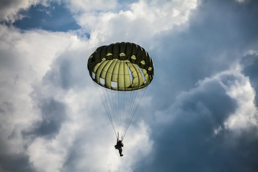 parachute t-10 in use